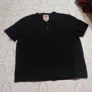 Mens French Connection Black Cotton Tee Short Sleeve Faded Style B61